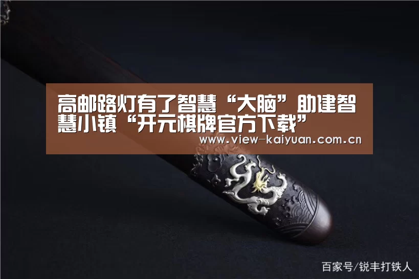高邮路灯有了智慧“大脑”助建智慧小镇“开元棋牌官方下载”(图2) 开元棋牌官方下载
